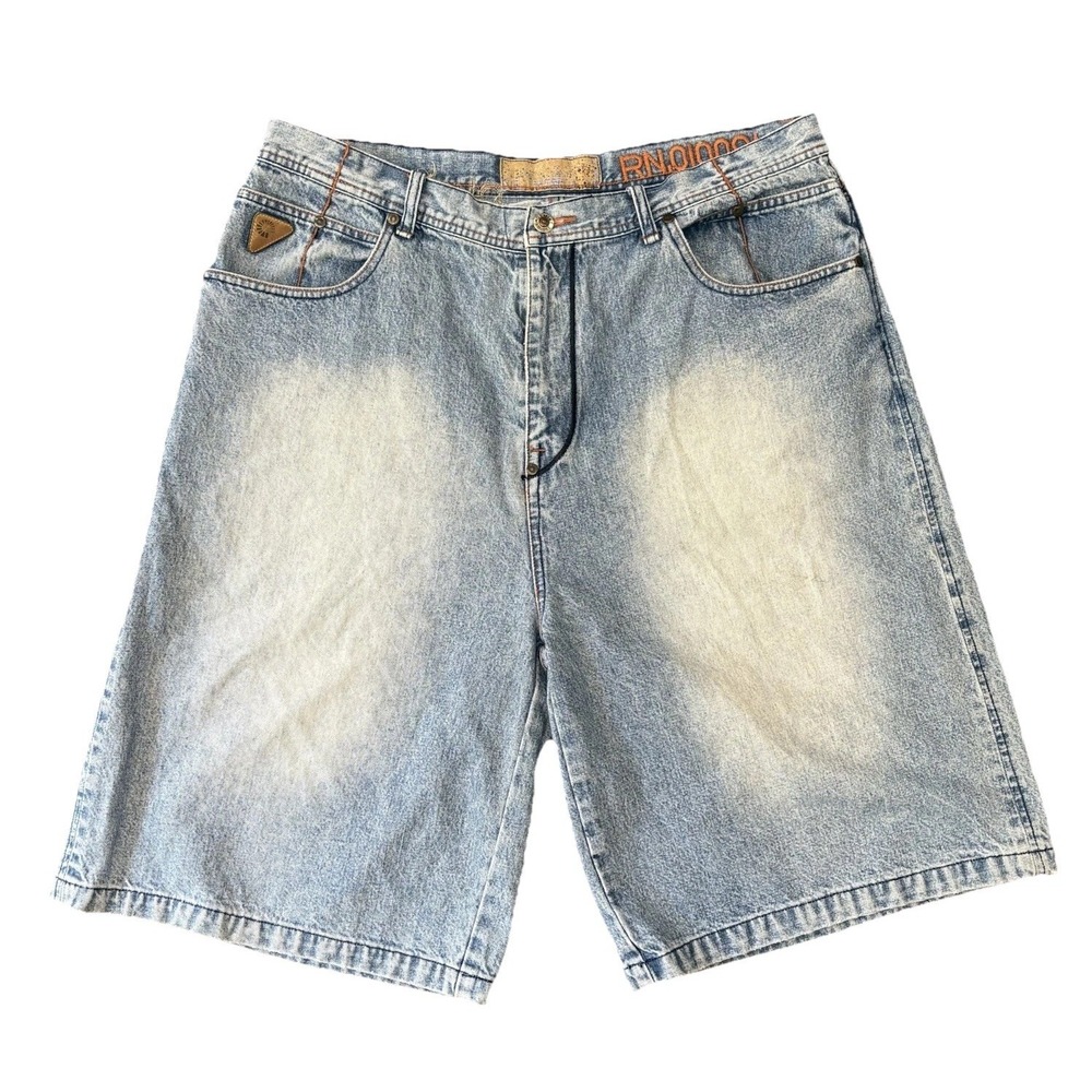 Mens Akademiks Denim Jeans Shorts 38 Baggy Y2K Vintage